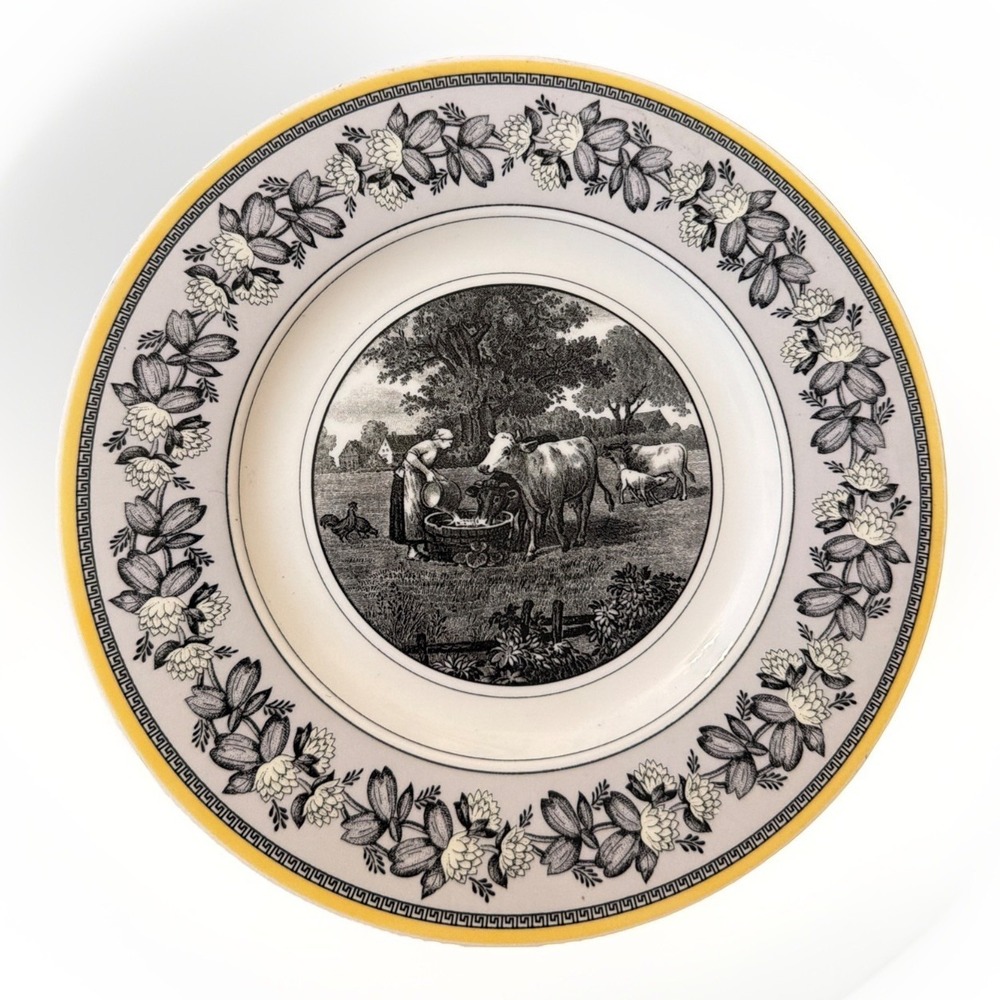 Villeroy & Boch Audun Ferme Salad Plate 1748 Germany Cow 8.5"